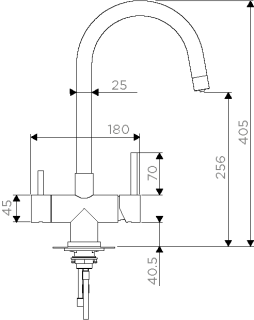 Смеситель для кухни Omoikiri Akita